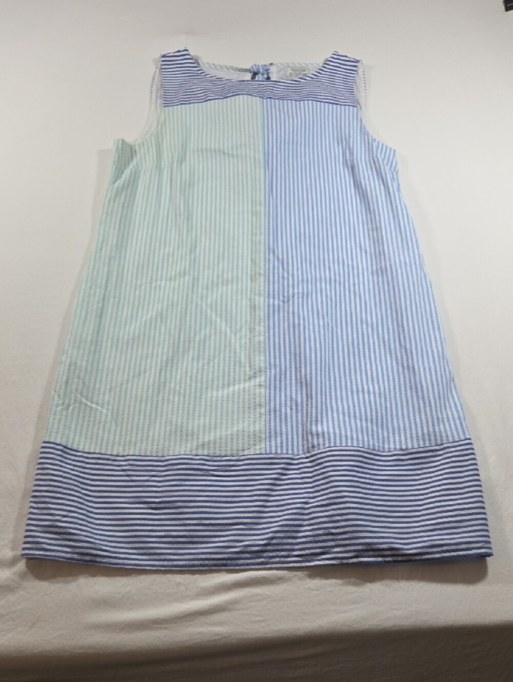 Vineyard Vines 146 Kentuky Derby Sleeveless Striped Midi Dress Cotton Colorblock - Picture 13 of 13
